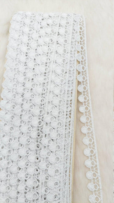 Fringe Trim, Polyester Embroidered Crafting Edging Lace Trim, Trim by 2 Yards